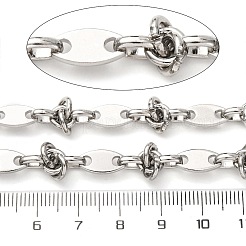 304 Stainless Steel knot with Oval Link Chains&nbsp;CHS-S012-04P