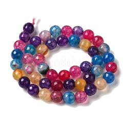 Dyed & Heated Natural Dragon Veins Agate Beads Strands&nbsp;G-P539-A01-21