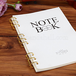 Iron 3 Ring Loose Leaf Book Binder Hinged Clamp&nbsp;FIND-WH0148-173