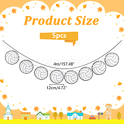 Paper Volleyball Hanging Banner&nbsp;AJEW-WH0752-464