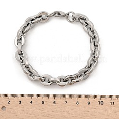 304 Stainless Steel Oval Link Chain Bracelets for Women Men&nbsp;BJEW-F488-62P