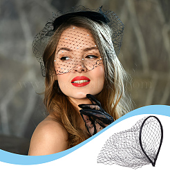 Polyester Rhinestone Claw Hair Hair Bands&nbsp;PHAR-WH0020-06A