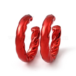 Twist Ring Acrylic Stud Earrings&nbsp;EJEW-P251-13
