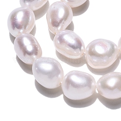 Natural Cultured Freshwater Pearl Beads Strands&nbsp;PEAR-N014-07L-01