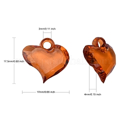 Transparent Acrylic Pendants&nbsp;PL762Y-14