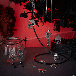 Tibetan Style Alloy Pendants & Links Set&nbsp;PALLOY-PH0013-91
