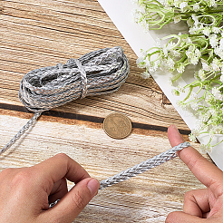 5M 3-Ply PU Leather Braided Cord&nbsp;LC-GF0001-12E