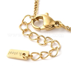304 Stainless Steel Twisted Chain Bowknot Link Bracelets for Women&nbsp;BJEW-K237-12G