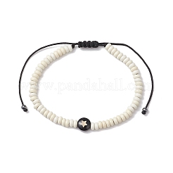 3Pcs Adjustable Nylon Cord Braided Bead Bracelets for Men&nbsp;BJEW-JB11295
