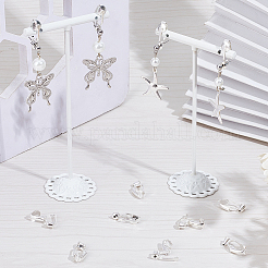 40Pcs Brass Clip-on Earring Converters Findings&nbsp;KK-SC0004-70S