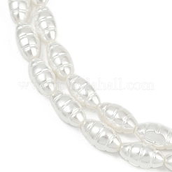 Electroplated Shell Pearl Beads Strands&nbsp;BSHE-Z009-12