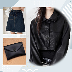 40Pcs 4 Styles 1-Hole PU Leather Buttons&nbsp;DIY-GA0008-32