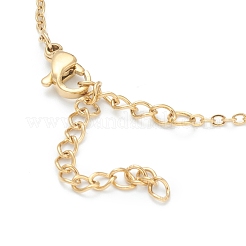 Brass Micro Pave Clear Cubic Zirconia Pendant Necklaces&nbsp;NJEW-F281-03