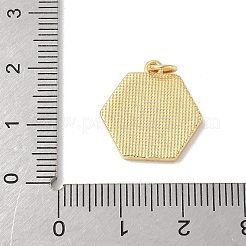 Brass Pave Natural White Shell Pendants&nbsp;KK-S522-05H-G