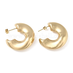 Brass Stud Earrings for Women&nbsp;KK-CBAD851-13G