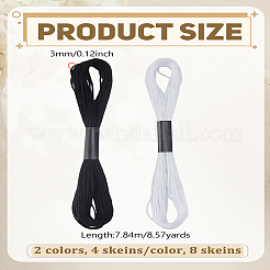 8 Skeins 2 Colors Cotton Sewing Thread&nbsp;OCOR-LP0006-08