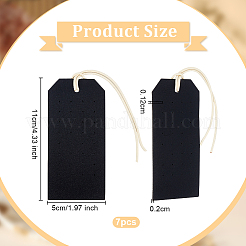 Portable PU Leather Earring Display Cards&nbsp;EDIS-WH0016-062