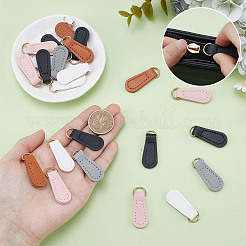 30Pcs 5 Colors PU Leather Zipper Pull Tabs&nbsp;FIND-NB0006-54
