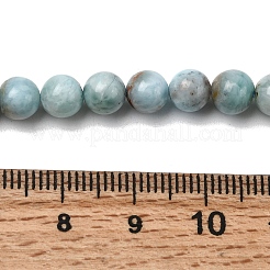 Natural Larimar Beads Strands&nbsp;G-B156-A01-6mm