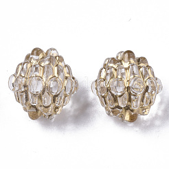 Plating Transparent Acrylic Beads&nbsp;PACR-N008-02