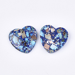 Assembled Synthetic Imperial Jasper and Natural Lapis Lazuli Pendants&nbsp;G-S329-069