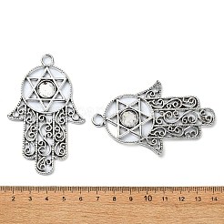 Tibetan Style Alloy Pendant Cabochon Settings&nbsp;TIBE-H142-10AS