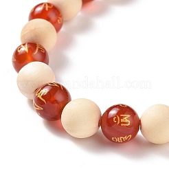 Om Mani Padme Hum Beaded Bracelets&nbsp;BJEW-JB09060