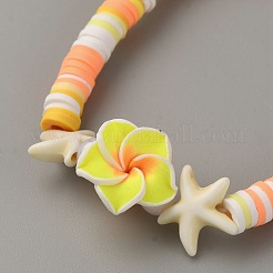 Polymer Clay Heishi Beads Stretch Bracelets for Women&nbsp;BJEW-WH0023-63