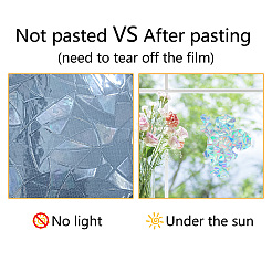 16 Sheets 4 Styles Waterproof PVC Colored Laser Stained Window Film Static Stickers&nbsp;DIY-WH0314-075