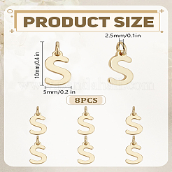 8Pcs Brass Charms&nbsp;KK-LP0001-85S
