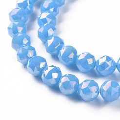 Electroplate Glass Beads Strands&nbsp;EGLA-T020-10-C01