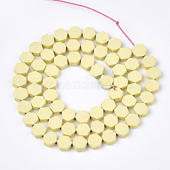 Spray Painted Non-magnetic Synthetic Hematite Beads Strands&nbsp;G-T116-03B-02