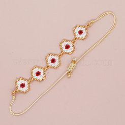 Handmade Glass Seed Bead Braided Bead Bracelets&nbsp;YX9052-1