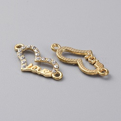 Alloy Crystal Rhinestone Connector Charms&nbsp;RB-WH0001-06C