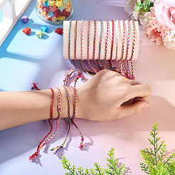 16Pcs 8 Colors Macrame Cotton Cord Slider Bracelets&nbsp;BJEW-TAC0060