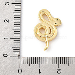 Brass Pave Clear Cubic Zirconia Pendants&nbsp;KK-V016-16G