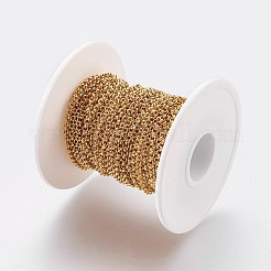 Ion Plating(IP) Handmade 304 Stainless Steel Rolo Chains&nbsp;STAS-P200-24G