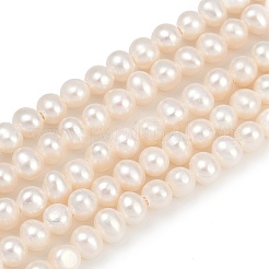 Natural Cultured Freshwater Pearl Beads Strands&nbsp;PEAR-I007-07O-13