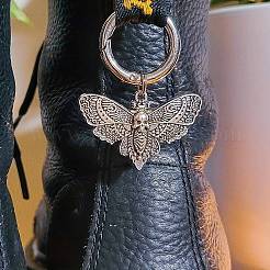 Moth Alloy Shoe Charms&nbsp;PW-WG11959-01