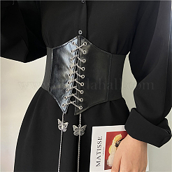 1Pc PU Leather Wide Elastic Corset Belts&nbsp;AJEW-WR0002-01A