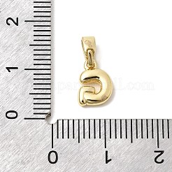 Brass Letter Charms&nbsp;KK-G554-22G-G