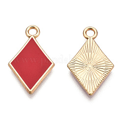 Barrel Plating Alloy Pendants&nbsp;ENAM-T011-203-M