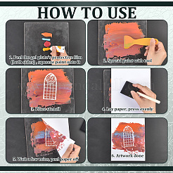 Silicone Reusable Gel Printing Plate for Arts and Crafts&nbsp;DIY-WH0816-134B
