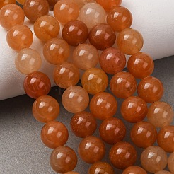 Natural Red Aventurine Bead Strands&nbsp;G-G735-39-8mm