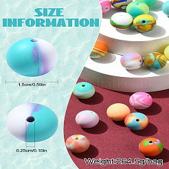 Round Silicone Focal Beads&nbsp;SIL-CJC0001-11A