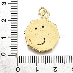 Brass Micro Pave Cubic Zirconia Pendants&nbsp;KK-K401-35G