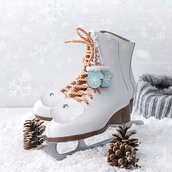 4 Pairs 4 Colors Roller Skate Pom Poms with Alloy Bell Charm and Polyester Cord&nbsp;FIND-FH0017-38