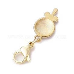 5Pcs 5 Styles Dessert Alloy Enamel Pendant Decorations&nbsp;HJEW-JM02383
