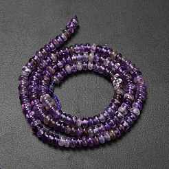 Natural Amethyst Beads Strands&nbsp;G-L635-A34-4x2mm