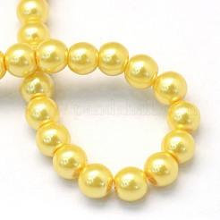 Baking Paint Glass Pearl Bead Strands&nbsp;HY-Q003-3mm-67